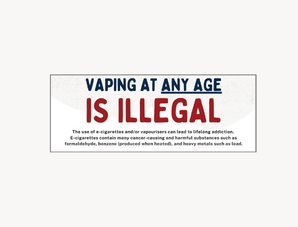 Vaping is illegal